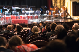 Concert venue hearing aid demonstration
