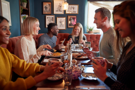 Restaurant scene hearing aid demonstration