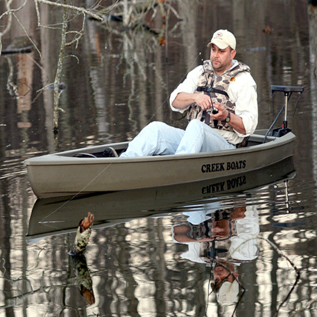 Creek boat on the water