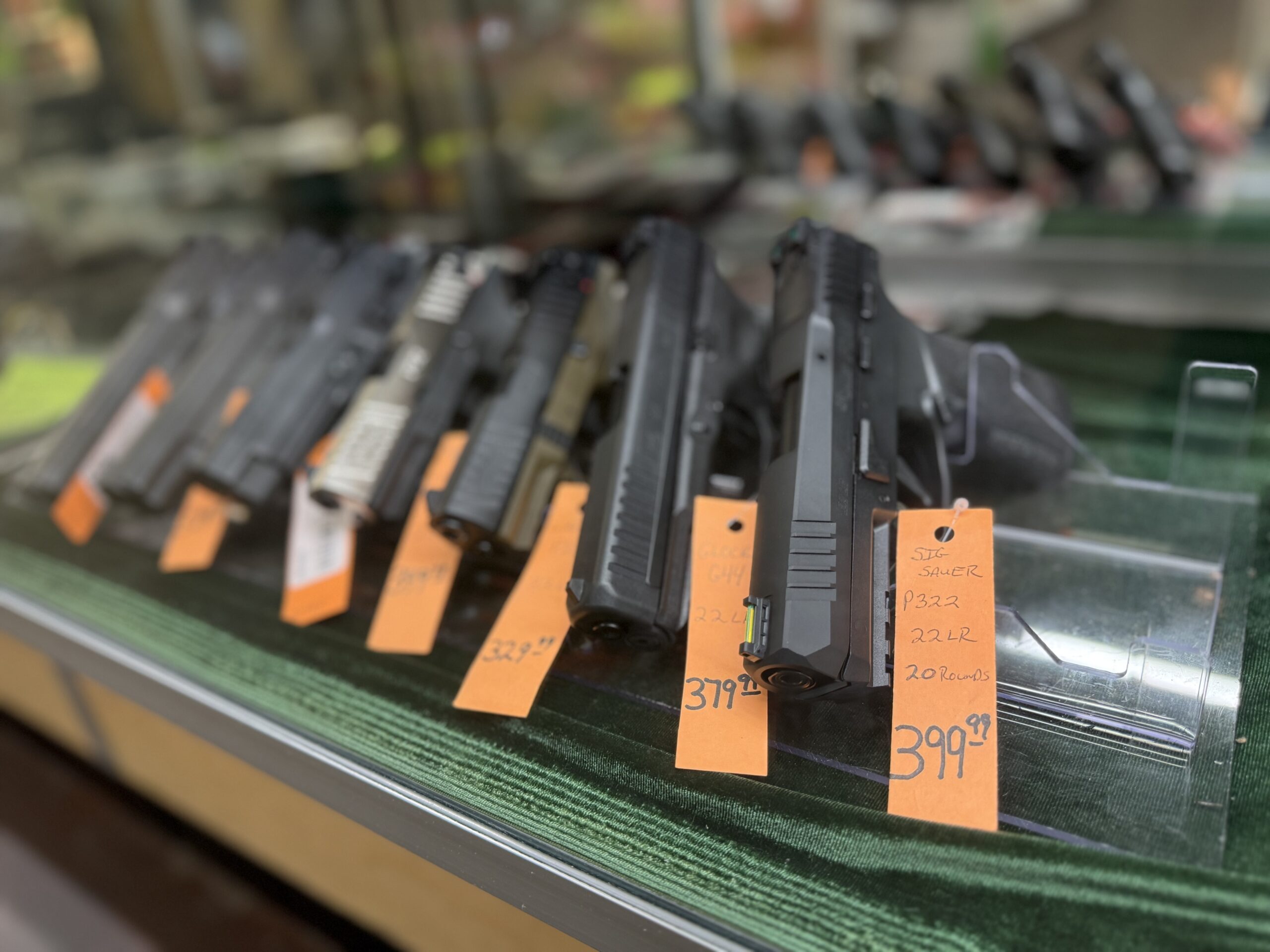 Pistol in case