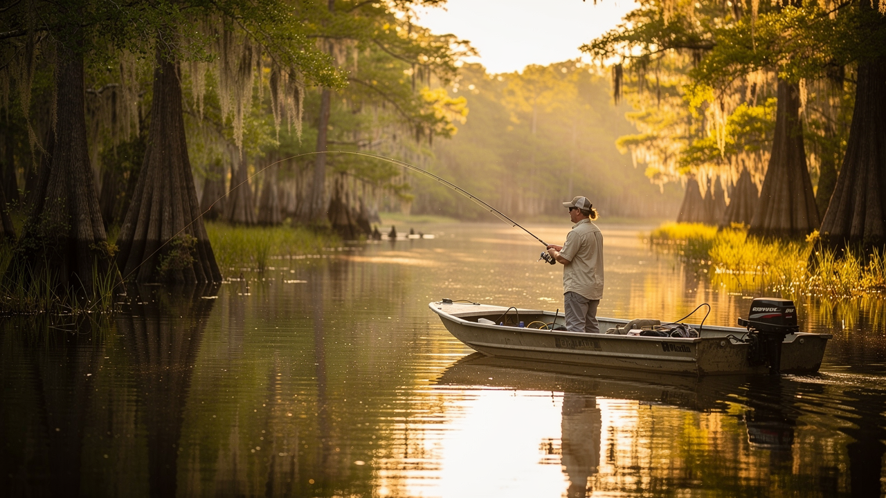Fishing on a South Carolina creek